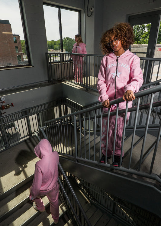 FastLane Sweatpants (Blush Bloom Pink)