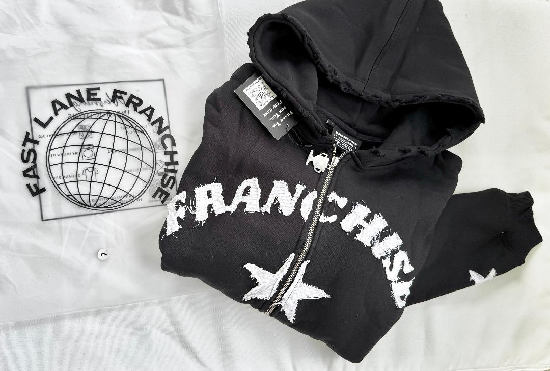 Franchise Zip-Up Hoodie (Midnight Black)