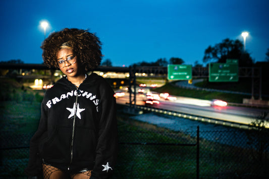 Franchise Zip-Up Hoodie (Midnight Black)
